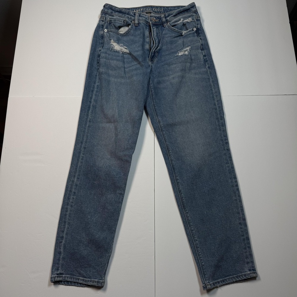 American Eagle Outfitters Jeans Womens‎ 6 Distressed Stretch Straight